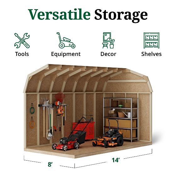 Tall Sidewalls & Generous Interior Space for More Storage