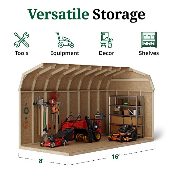Tall Sidewalls & Generous Interior Space for More Storage