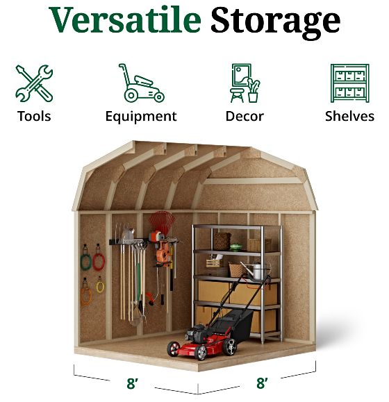 Tall Sidewalls & Generous Interior Space for More Storage