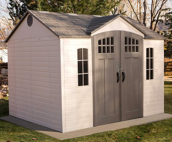 Lifetime 10x8 Shed 60333 - Installed In Backyard On Concrete Slab