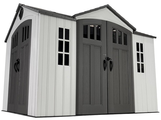 Lifetime 10x8 Dual Entry Shed w/ Vertical Siding model 60467 