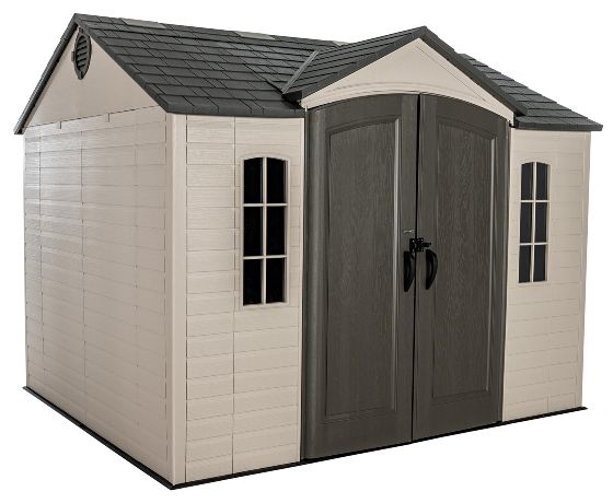 Introducing the Lifetime 10x8 Plastic Storage Shed Kit w/ Floor