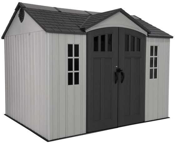 Lifetime 10x8 Side Entry Storage Shed w/ Vertical Siding model 60466 