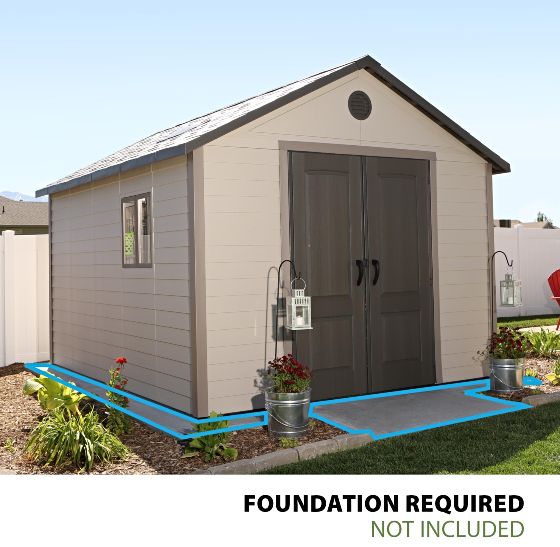 Foundation required for weather protection and easier assembly.