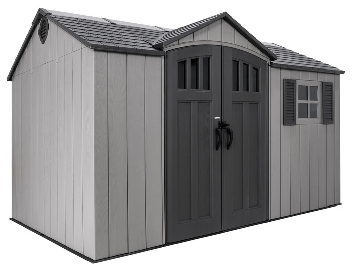 Lifetime 12x8 Outdoor Storage Shed Kit - Storm Dust