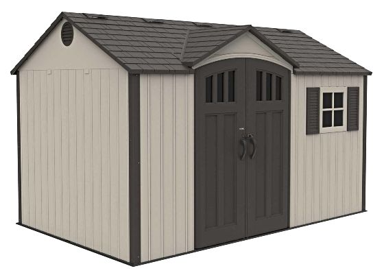 Introducing the Lifetime 12x8 Side Entry Storage Shed w/ Floor