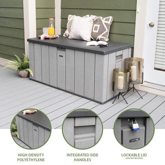 Lifetime Sheds 150 Gallon Deck Box Features & Benefits
