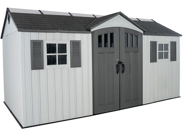 Lifetime 15x8 Plastic Outdoor Storage Shed Kit