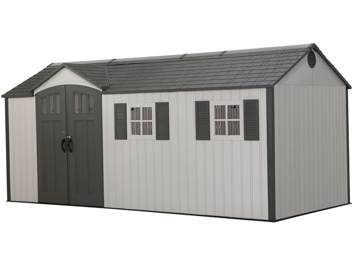 Lifetime 17.5x8 Plastic Storage Shed Kit w/ Floor