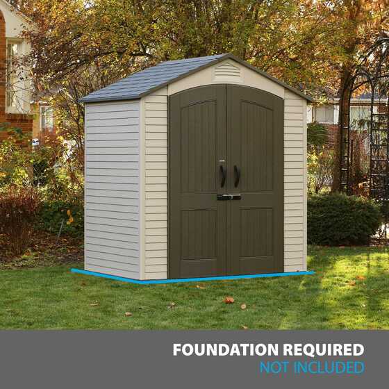 Foundation is required (not included).