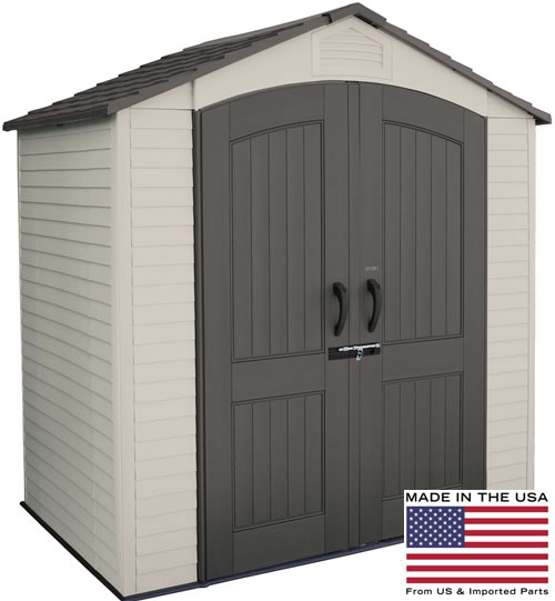 Lifetime 7x5 Plastic Storage Shed 60057 is Made In The USA