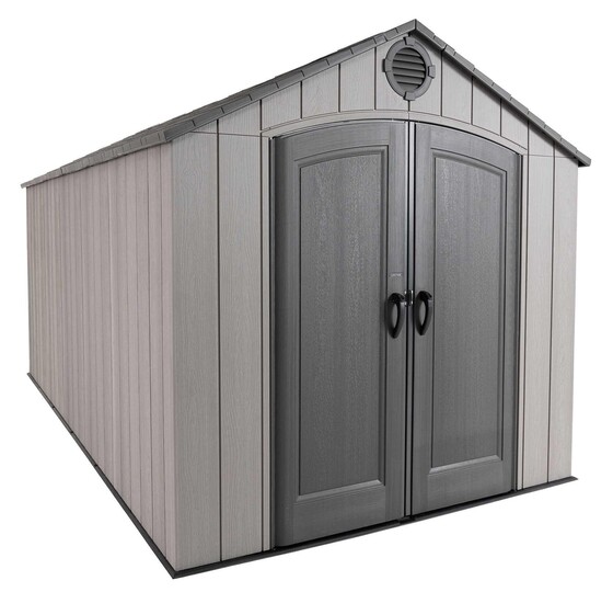 Lifetime 8x15 Plastic Shed Kit offers durable, long-lasting storage with a clean, modern look