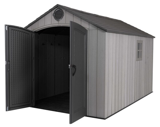 Steel-reinforced wide doors offer a large opening, strong build, and secure exterior padlock loop