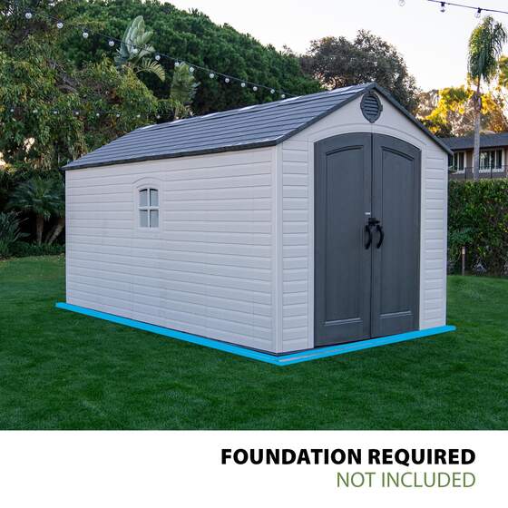 Lifetime 8x15 Storage Shed Required Foundation for proper stability