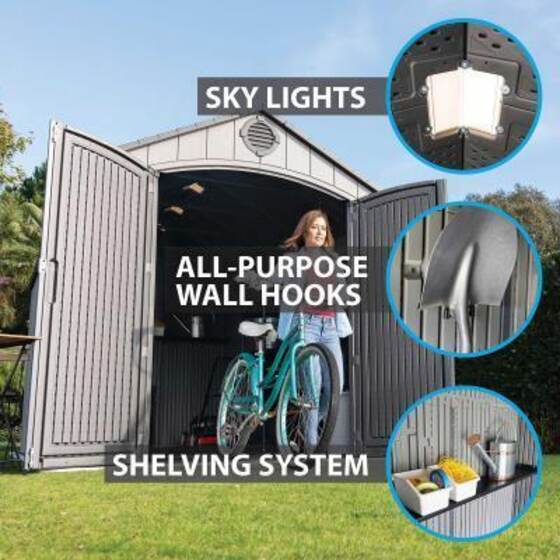 Lifetime Sheds 8x15 Outdoor Storage Shed Kit!