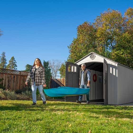 Lifetime 8x20 Outdoor Shed Perfect Storage for a Kayak