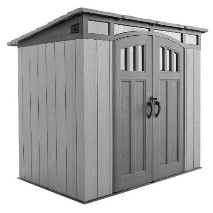 Lifetime 8x5 Modern Storage Shed Kit - Storm Dust