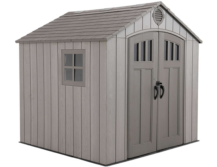 Lifetime 8x7 Rough Cut Plastic Shed Kit w/ Floor