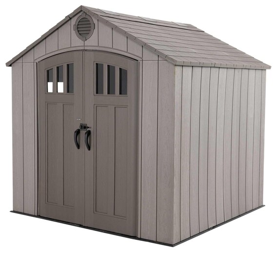 Lifetime 8x7 Rough Cut Plastic Shed Kit w/ Floor