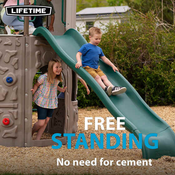 Free-standing design requires no cement for installation, making setup quick and convenient.