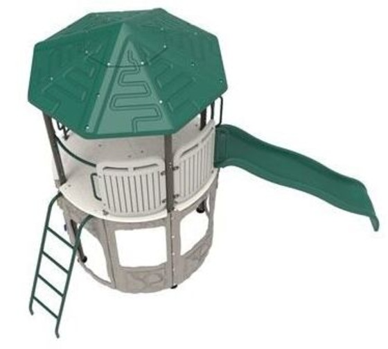 Adventure Slide Tower Playset Kit Top Down View