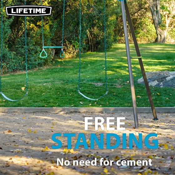 Durable Injection-Molded Support Bases - No cement required -- start swinging today!