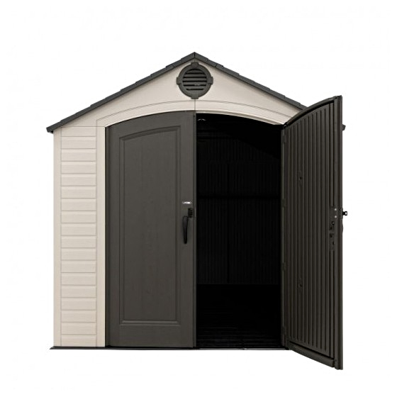 Lifetime 8x12.5 Outdoor Plastic Shed Kit Features