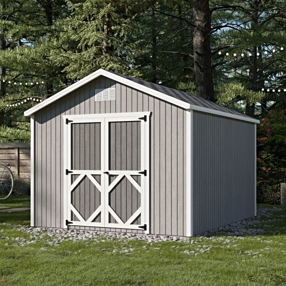 Upgrade your backyard with the 10x12 Classic Gable Shed! This precut kit makes assembly simple, featuring durable 2x4 framing and a timeless gable design. Spacious, sturdy, and built to last- enhance your outdoor space today with FREE shipping!