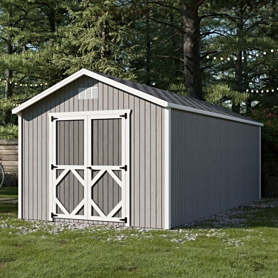 Create the ultimate storage solution or backyard retreat with the Little Cottage Co. Pre-Cut 10x20 Classic Gable Shed-spacious, durable, and built to last! FREE shipping included!