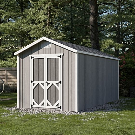 Maximize your backyard storage with the 8x16 Classic Gable Shed! This precut kit makes assembly simple, featuring durable 2x4 framing and a timeless gable design. Spacious, sturdy, and built to last- upgrade your outdoor space today with FREE shipping!