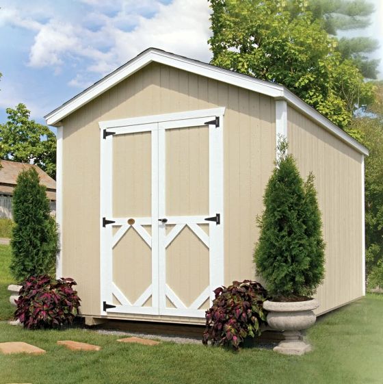 Little Cottage Co.'s Classic Series Gable Shed offers a precut, hassle-free kit with sturdy construction and timeless backyard appeal.