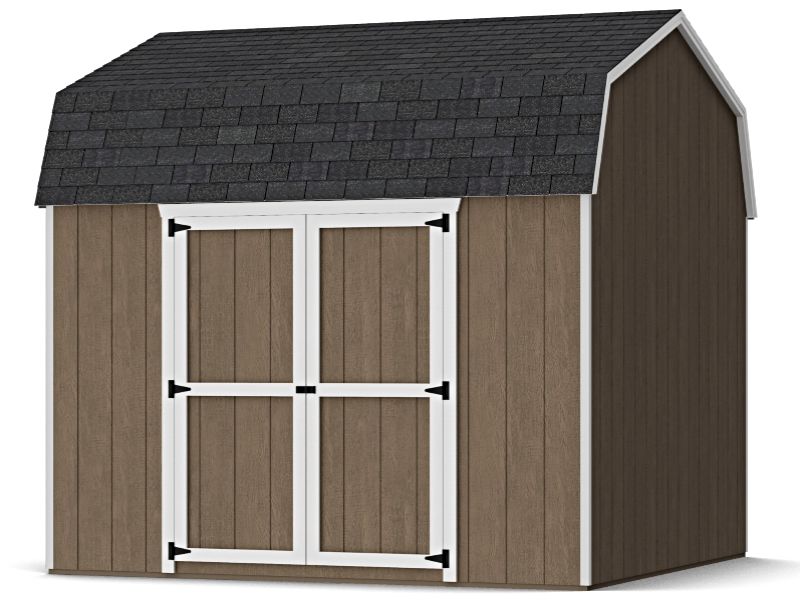 Little Cottage Co. 10x10 Value Gambrel 6' Barn Shed w/ Side Entry
