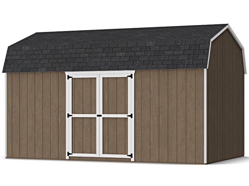 Little Cottage Co. 10x16 Value Gambrel 6' Barn Shed w/ Side Entry