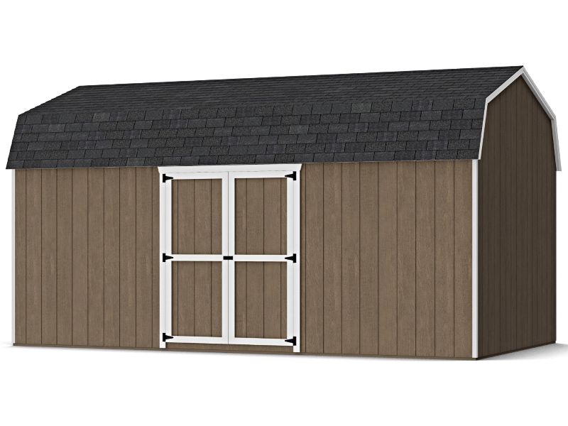 Little Cottage Co. 10x18 Value Gambrel 6' Barn Shed w/ Side Entry Little Cottage Co. 10x18 Value Gambrel 6' Barn Shed w/ Side Entry