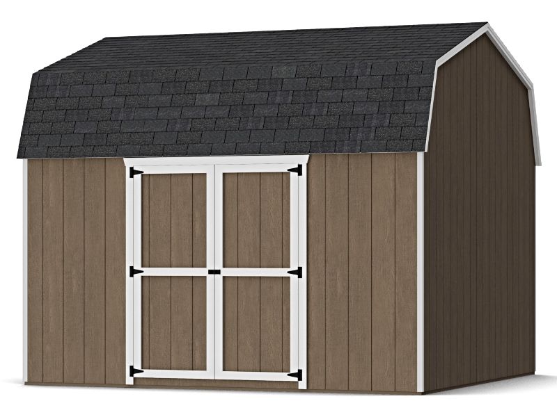 Little Cottage Co. 12x12 Value Gambrel 6' Barn Shed w/ Side Entry Little Cottage Co. 12x12 Value Gambrel 6' Barn Shed w/ Side Entry