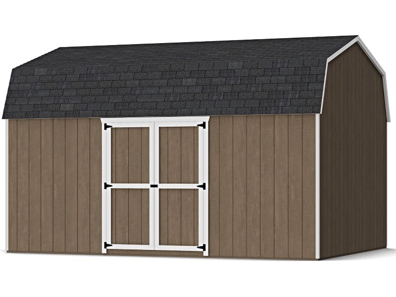 Little Cottage Co. 12x16 Value Gambrel 6' Barn Shed w/ Side Entry Little Cottage Co. 12x16 Value Gambrel 6' Barn Shed w/ Side Entry