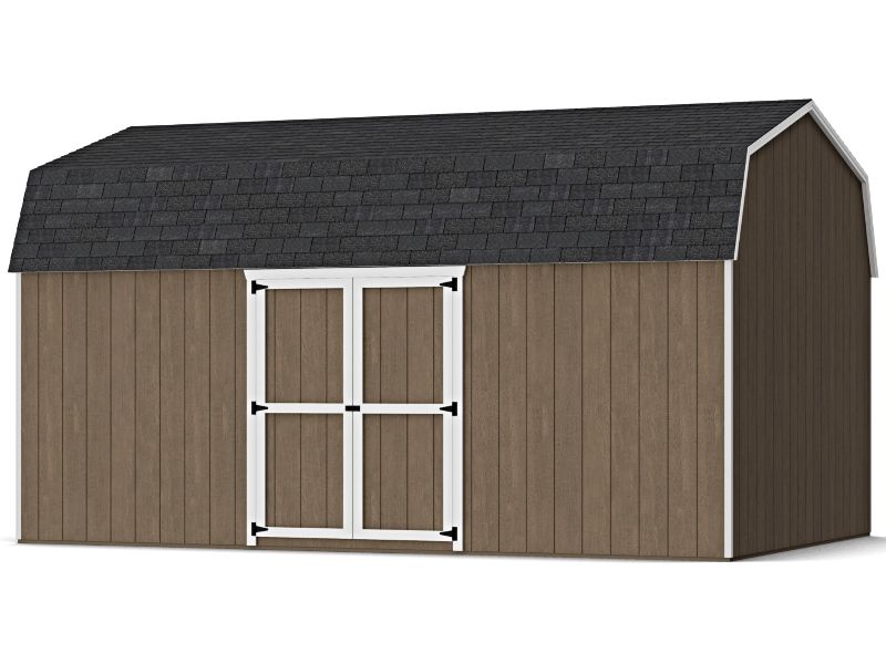 Little Cottage Co. 12x18 Value Gambrel 6' Barn Shed w/ Side Entry Little Cottage Co. 12x18 Value Gambrel 6' Barn Shed w/ Side Entry