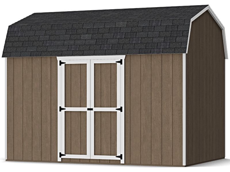Little Cottage Co. 8x12 Value Gambrel 6' Barn Shed w/ Side Entry Little Cottage Co. 8x12 Value Gambrel 6' Barn Shed w/ Side Entry