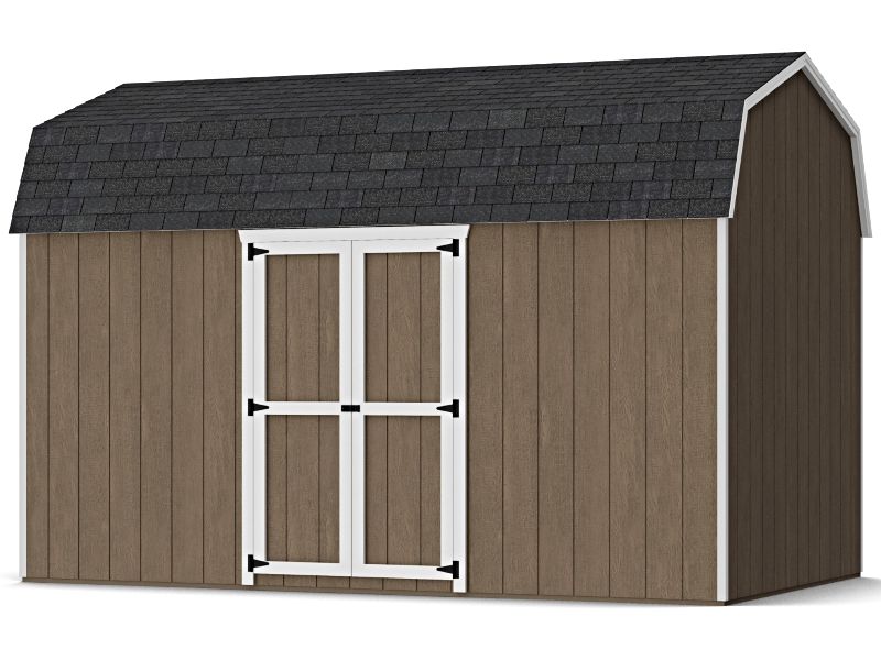 Little Cottage Co. 8x14 Value Gambrel 6' Barn Shed w/ Side Entry