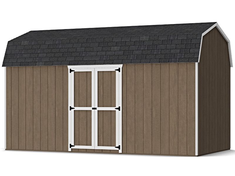Little Cottage Co. 8x16 Value Gambrel 6' Barn Shed w/ Side Entry