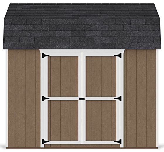 Introducing the Little Cottage Co. 10x10 Value Gambrel 6' Barn Shed w/ Side Entry
