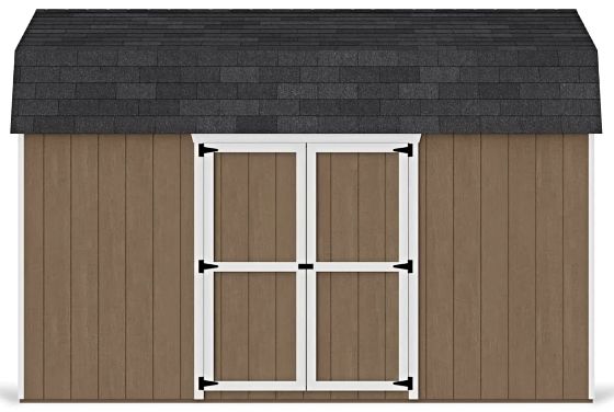 Introducing the Little Cottage Co. 10x14 Value Gambrel 6' Barn Shed w/ Side Entry
