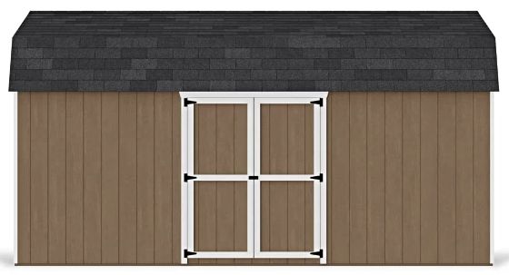 Introducing the Little Cottage Co. 10x18 Value Gambrel 6' Barn Shed w/ Side Entry