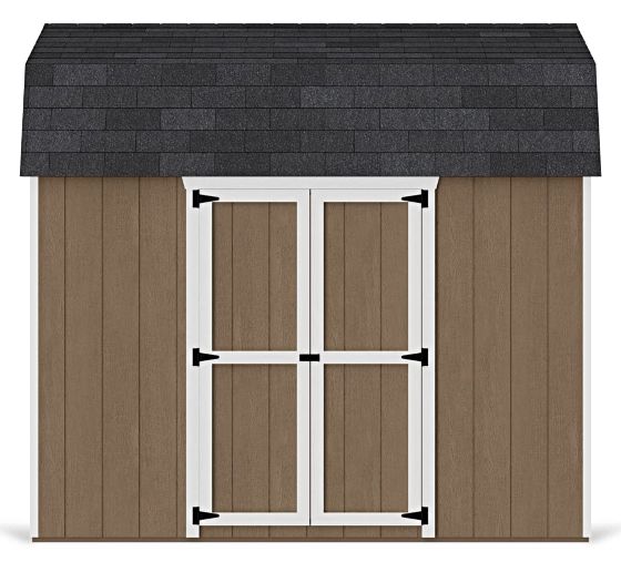 Introducing the Little Cottage Co. 8x10 Value Gambrel 6' Barn Shed w/ Side Entry