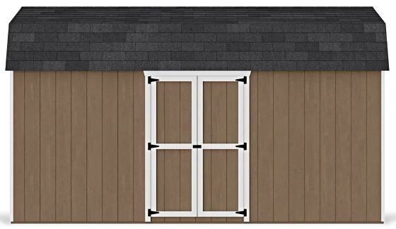 Introducing the Little Cottage Co. 8x16 Value Gambrel 6' Barn Shed w/ Side Entry