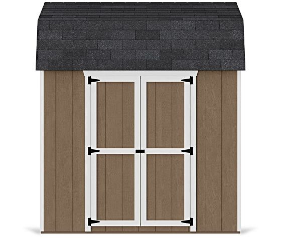 Introducing the Little Cottage Co. 8x8 Value Gambrel 6' Barn Shed w/ Side Entry