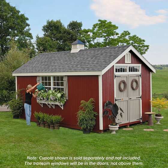 Colonial Williamsburg Shed - Classic colonial style, elegant design, and easy assembly for a refined backyard upgrade.