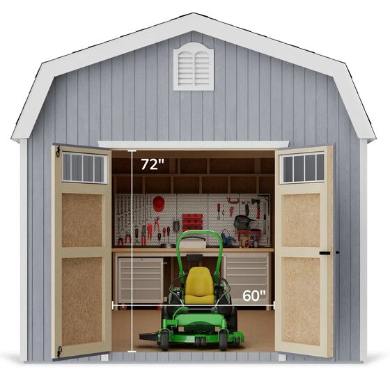 Colonial Woodbury wide double door for easy access.