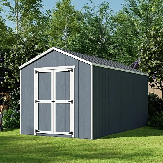 The Little Cottage Co. Value Gable Sheds are crafted to offer the ideal storage solution for any space. Designed to maximize storage efficiency while maintaining a classic, timeless look, these sheds are built to meet your needs and enhance your outdoor area. Proudly manufactured in the USA!