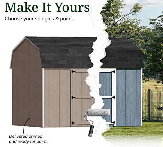 Customizable Exterior: Pre-Primed & Ready to Paint